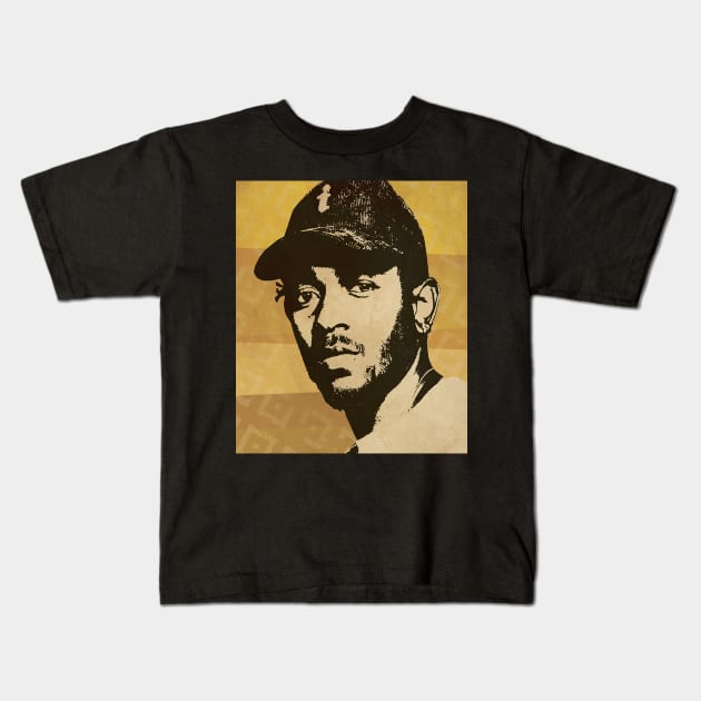 Kendrick Lamar // Retro Poster Hip hop Kids T-Shirt by kulinermodern